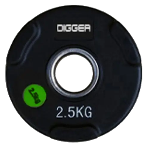 Диск олимпийский обрезиненный 3-х хватовый 2,5 кг Hasttings Digger HD51C1C-2,5