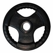 Диск для штанги каучуковый, черный D51 мм PROFI-FIT  1,5 кг