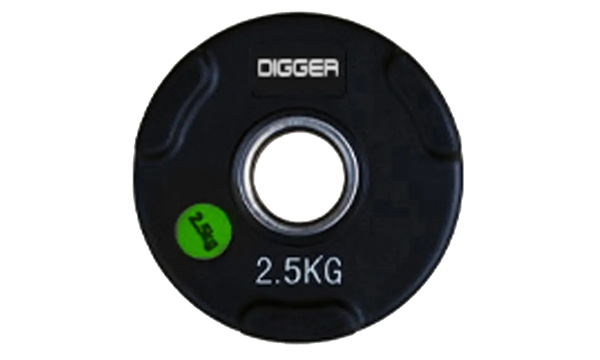 Диск олимпийский обрезиненный 3-х хватовый 2,5 кг Hasttings Digger HD51C1C-2,5