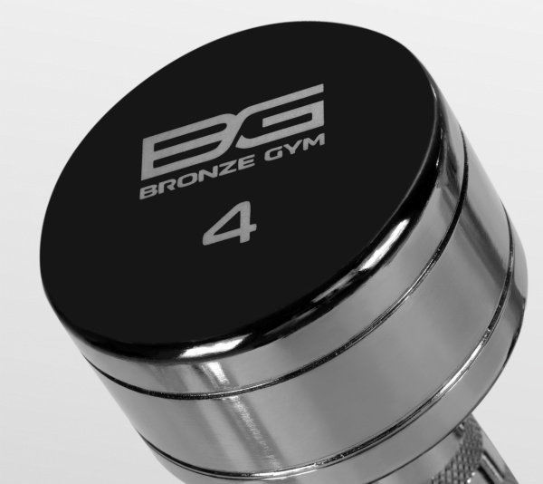 Хромированная гантель Bronze Gym 4 кг. BG-PA-DB-C04
